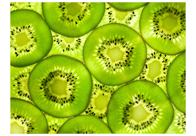 Carta da Parati Fotomurale - Fresh Kiwi Pattern 200x154 cm Erroi-2