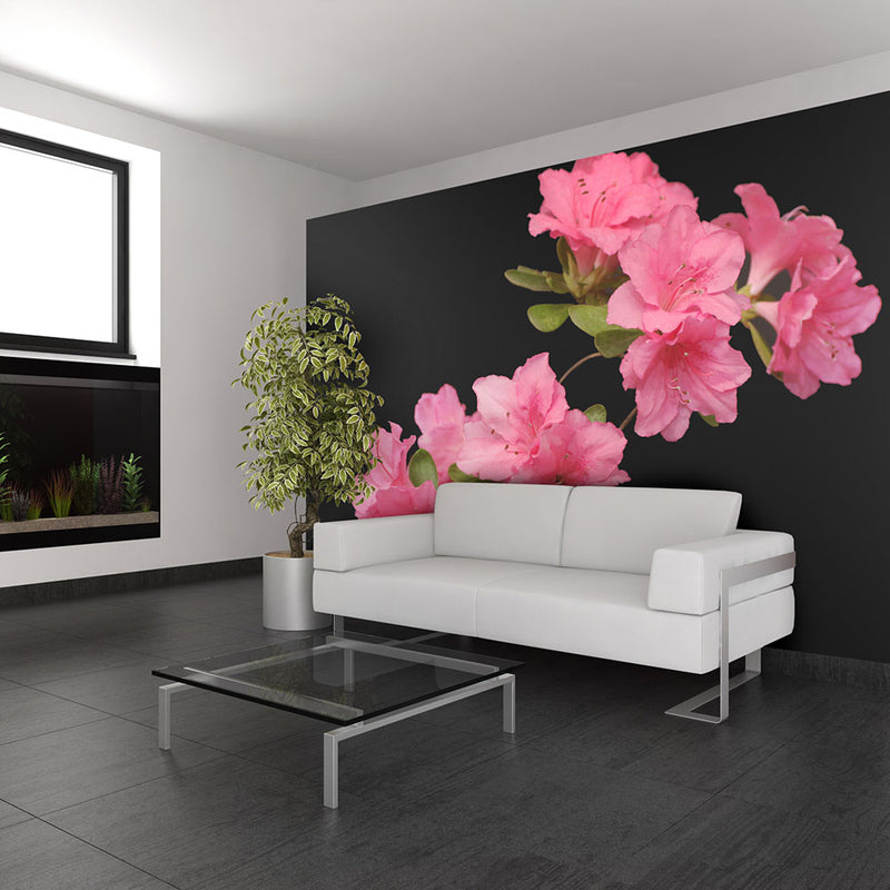 Fotomurale - Azalea in Black 200X154 cm Carta da Parato Erroi-1