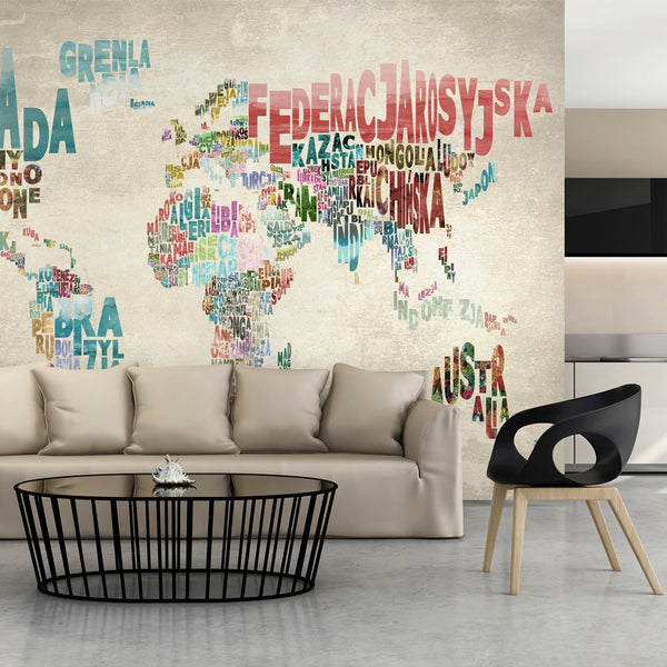 acquista Papier Peint Mural - Monde Sans Frontières 200x154cm Erroi