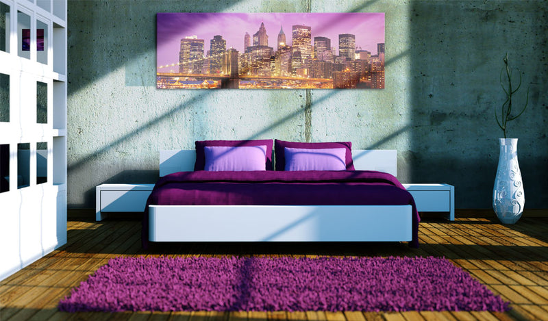 Quadro - Canvas Print - Night in New York 120x40cm Erroi-2