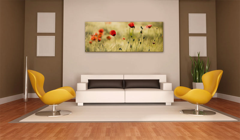 Quadro - Papaveri Primaverili 120X40Cm Erroi-2