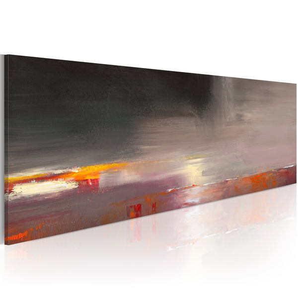 Tableau Peint - Mer Dans Le Brouillard 100x40cm Erroi sconto