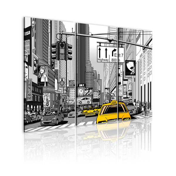 sconto Cadre - New York Of A Cartoon 60x40cm Erreurs