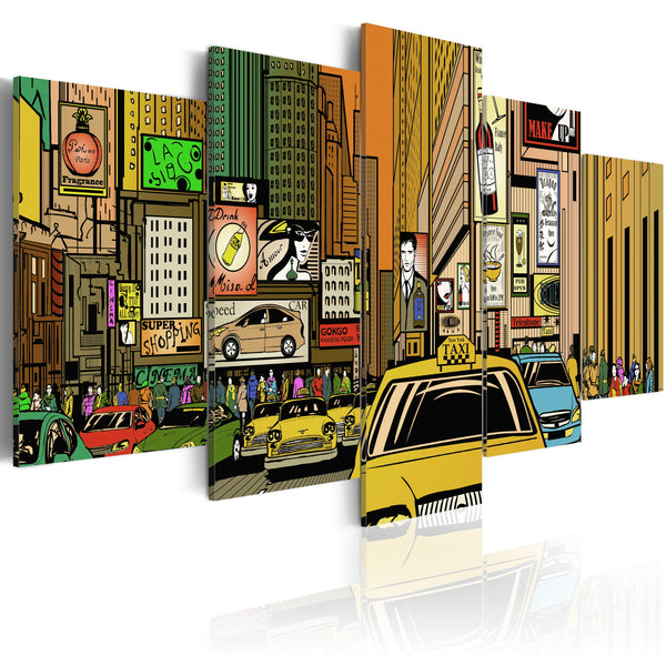 Affiche - Les rues de New York en bande dessinée online