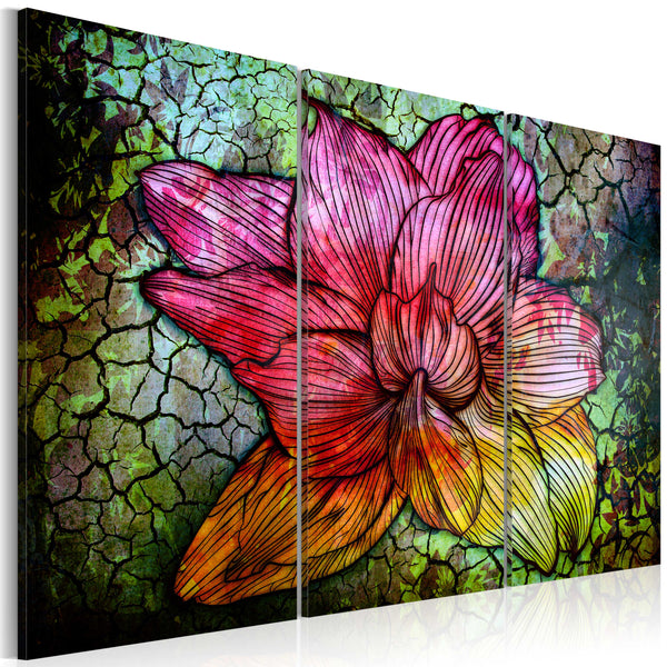 Cadre - Fleur abstraite irisée 60x40cm Erroi online