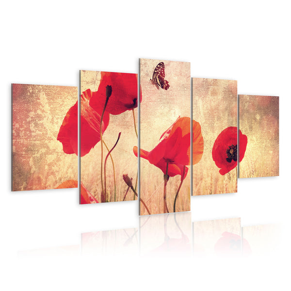 Cadre - Coquelicot Et Papillon Erroi sconto