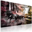 Quadro - Cavallo Nero Presso La Cascata 60X40Cm Erroi-1