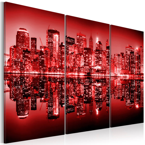 Affiche - Nyc Big Apple Of Intense Red Erroi sconto