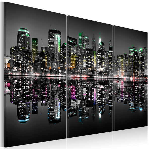 Impression Sur Toile - Contraste De Couleur Des Gratte-ciel De New York Erroi sconto