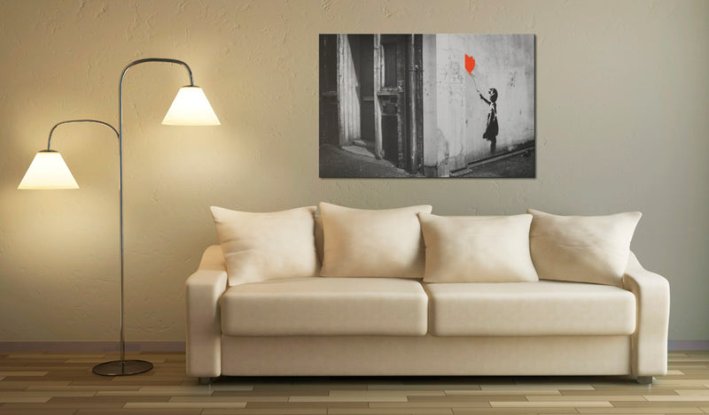 Quadro - Bambina con Palloncino Banksy 60X40Cm Erroi-2