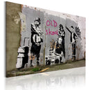 Quadro - Old School Banksy 60X40Cm Erroi-1