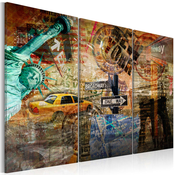 sconto Impression sur toile - L'essence de New York Erroi