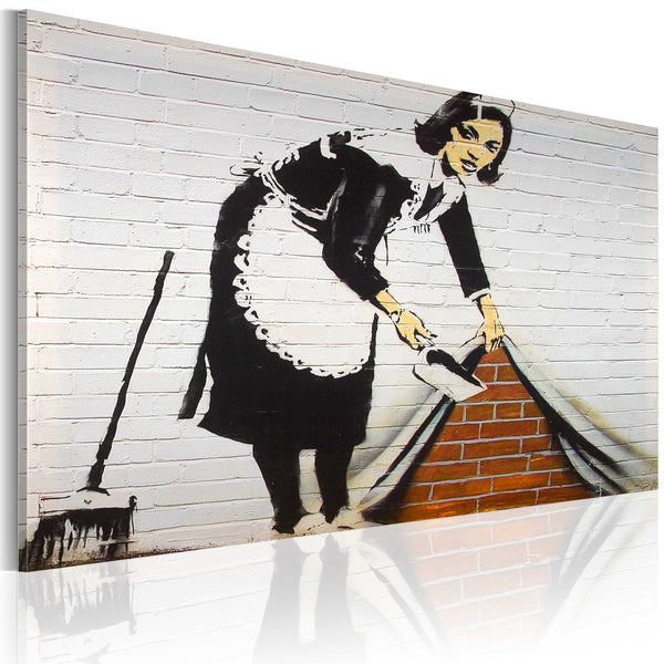 Impression sur toile - Femme de ménage Banksy Erroi online