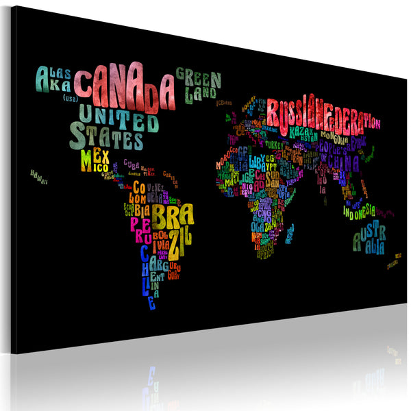 Tableau sur toile - Noms de pays Erroi online