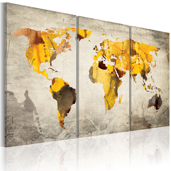 Impression sur toile - Triptyque Sunny Continents Erroi sconto