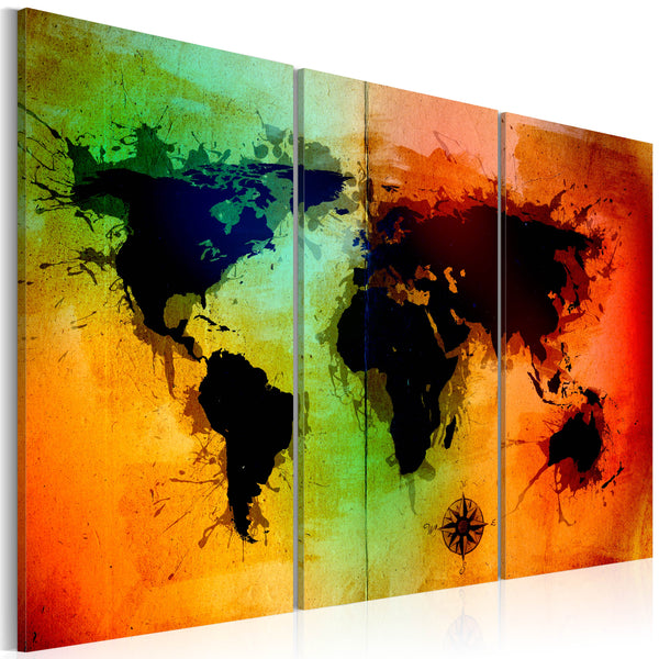 online Tableau sur toile - Triptyque Continents Noirs Erroi