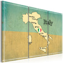 Quadro - Cuore D'Italia: Trittico 60X40Cm Erroi-1