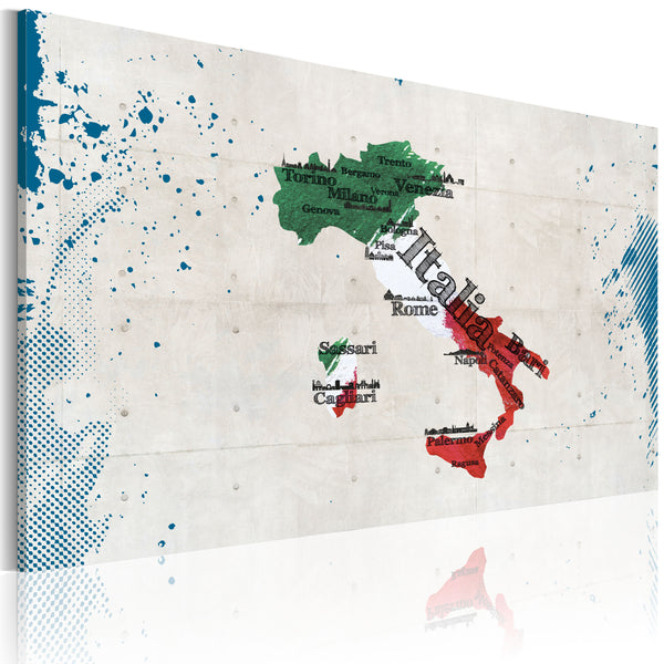 Affiche - Carte d'Italie Erroi online