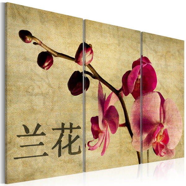 sconto Cadre - Triptyque, Orient Et Orchidée 60x40cm Erroi