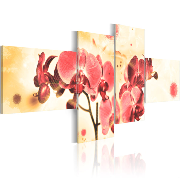 Cadre - Dream Of Orchids - 4 Pièces 100x45cm Erroi sconto