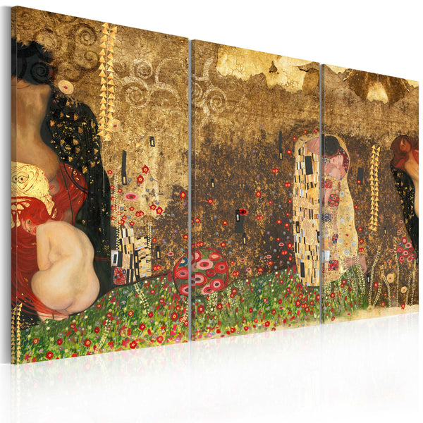 Impression sur toile - Gustav Klimt - Inspiration, Triptyque Erroi acquista