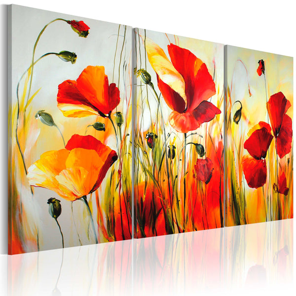 online Tableau peint - Prairie Rouge 120x80cm Erroi