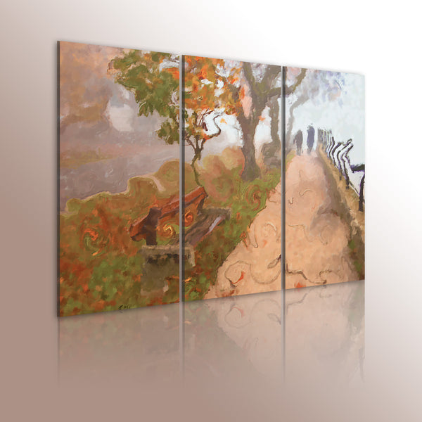 Cadre - Promenade d'Automne - Triptyque 60x40cm Erroi sconto