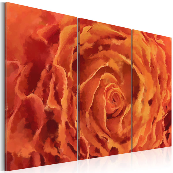 online Cadre - Roses Ton Orange - Triptyque 60x40cm Erroi