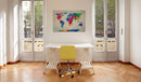 Quadro - Map Of The World - An Explosion Of Colors 60X40Cm Erroi-2