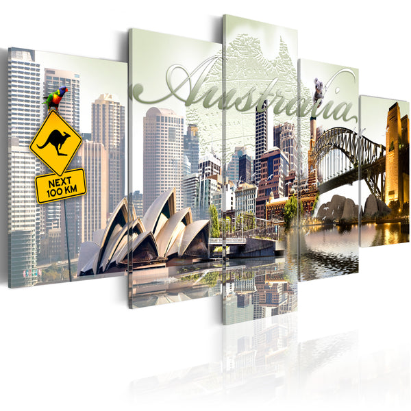 online Affiche - Bienvenue en Australie ! Erreurs 100x50cm