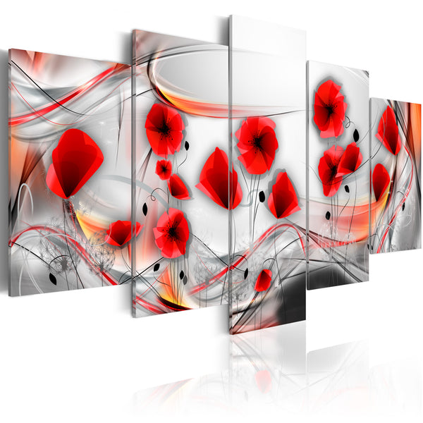 sconto Peinture - Coquelicots tournants 100x50cm Erroi