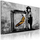 Quadro - Inspired By Banksy - Black And White 60X40Cm Erroi-1