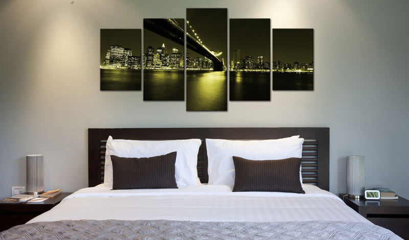 Quadro - Notte Indimenticabile a New York 100X50Cm Erroi-2