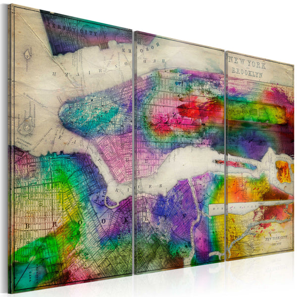 Tableau sur toile - Carte des erreurs de New York Brooklyn acquista