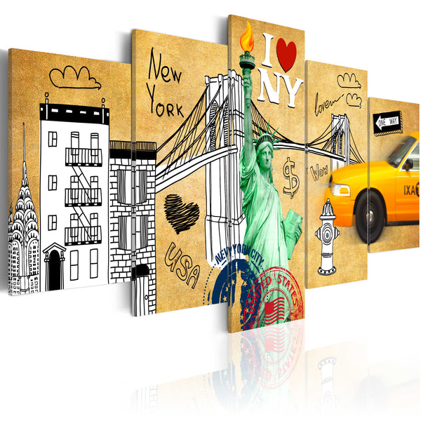 Impression sur toile - Pour l'amour de New York Erreurs prezzo