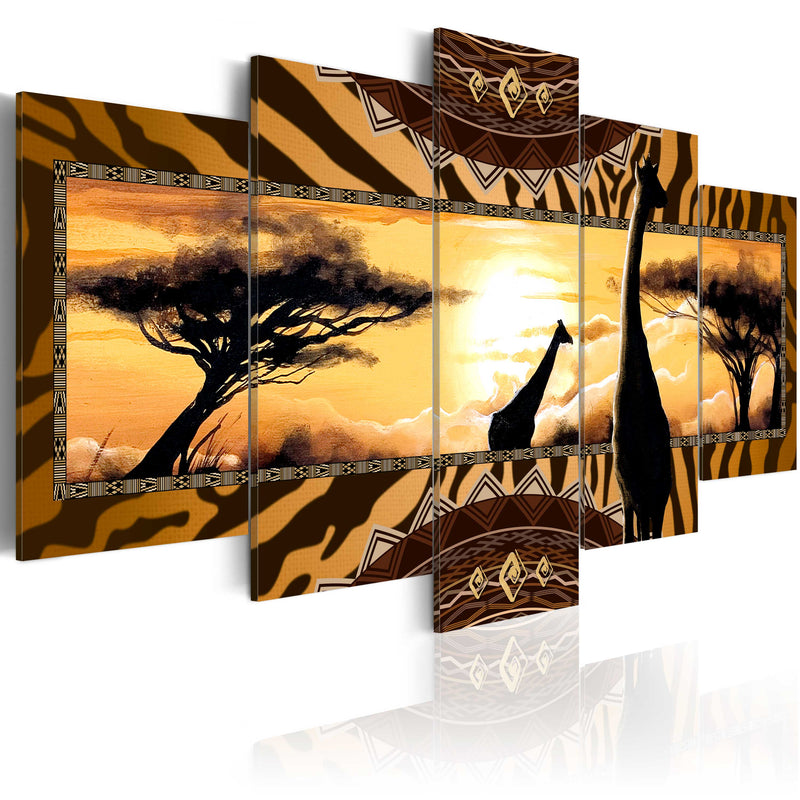 Quadro - African Giraffes 100X50Cm Erroi-1