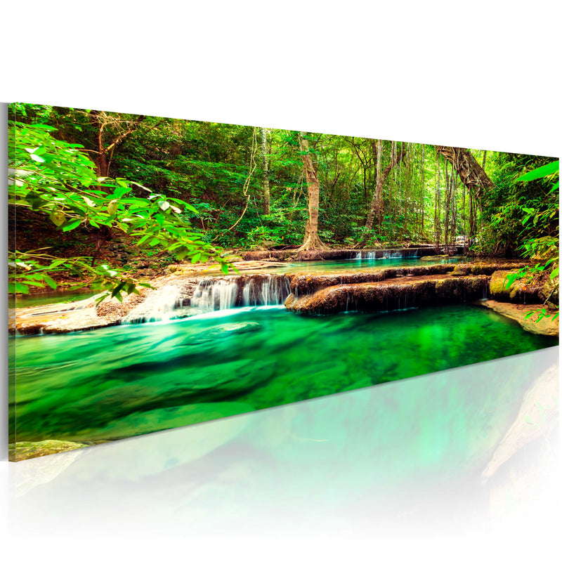 Quadro - Cascata Smeraldo 120X40Cm Erroi-1