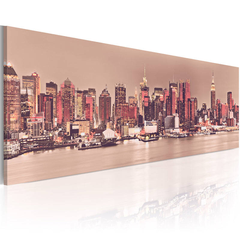 Quadro - New York - City Of Light 120X40Cm Erroi-1