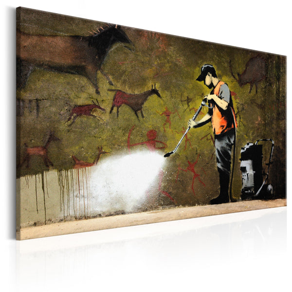 acquista Toile - Peinture rupestre de Banksy Erroi