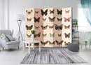 Paravento 5 Pannelli - Retro Style - Butterflies II 225x172cm Erroi-2