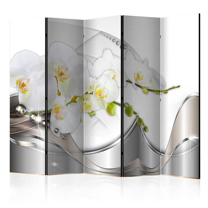 Paravento 5 Pannelli - Pearl Dance Of Orchids II 225x172cm Erroi-1