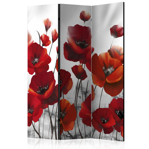 online Paravent 3 Panneaux - Coquelicots Au Clair De Lune 135x172cm Erroi