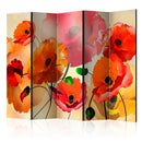 Paravento 5 Pannelli - Velvet Poppies II 225x172cm Erroi-1