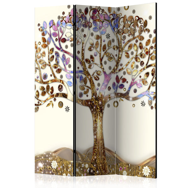 sconto Paravent 3 Panneaux - Arbre Doré 135x172cm Erroi