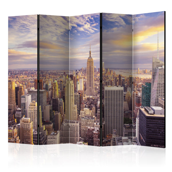 sconto Paravent 5 Panneaux - New York Morning II 225x172cm Erroi