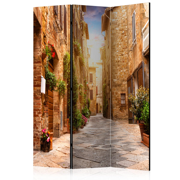 prezzo Paravent 3 Panneaux - Rue Colorée En Toscane 135x172cm Erroi