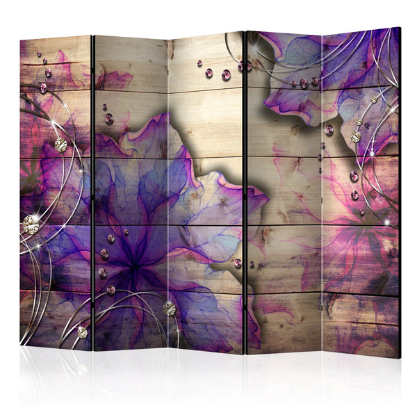 prezzo Paravent 5 Panneaux - Purple Memory II 225x172cm Erroi