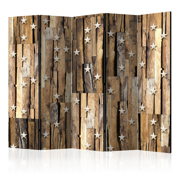 acquista Paravent 5 Panneaux - Constellation en Bois II 225x172cm Erroi