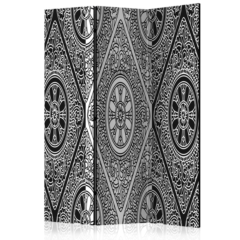 Paravento 3 Pannelli - Ethnic Monochrome 135x172cm Erroi-1