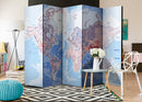 Paravento 5 Pannelli - World Map 2 225x172cm Erroi-2